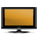monitor, Tv, television, screen Goldenrod icon
