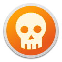 danger, skull, Emblem Cornsilk icon