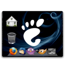 Desktop, Emblem, Restore Black icon