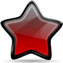 new, bookmark, Emblem DarkRed icon