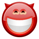 Face, Devilish, smiley IndianRed icon