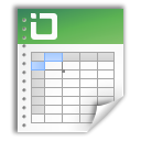 document, File, Excel Black icon