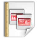 Opendocument presentation, template WhiteSmoke icon