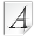 Letter, type, A, Font WhiteSmoke icon
