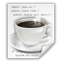 Java, Text, x WhiteSmoke icon