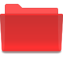 Folder, red Crimson icon