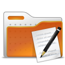 paper, write, Folder Chocolate icon