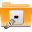 Folder, Remote, Kde Goldenrod icon