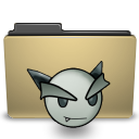 Deviantart, Folder, manilla Black icon