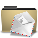 mail, manilla, Folder Black icon