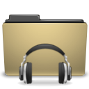 sound, Folder, manilla DarkKhaki icon