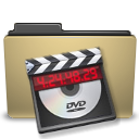 Folder, manilla, video Black icon