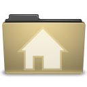 Folder, Home DarkKhaki icon