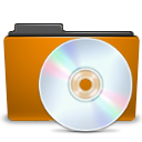 Orange, Cd, Folder DarkGoldenrod icon