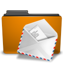Orange, Folder, mail DarkGoldenrod icon