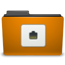 Remote, Folder, Orange DarkGoldenrod icon