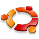 linux, start, Ubuntu, here Black icon