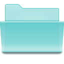 Folder, visiting, Kde SkyBlue icon
