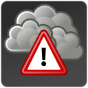 Alert, weather, severe DarkSlateGray icon