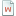 document, w, Attribute Icon