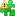 Puzzle, exclamation Green icon