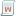 w, script, Attribute DarkSlateGray icon