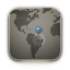 Map, world Gray icon