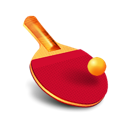 racket, table tennis, ping pong, Ball, bat Black icon