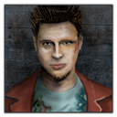 tyler durden, Brad pitt DarkSlateGray icon