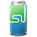 drink, web20, Stumbleupon Black icon