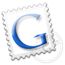 grey, gmail, google, Stamp WhiteSmoke icon