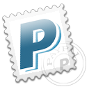 Stamp, paypal, payment, grey WhiteSmoke icon