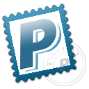 Stamp, payment, paypal SteelBlue icon
