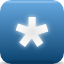 Asterix, star SteelBlue icon