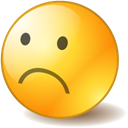 smiley, Negative, sad Orange icon