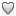M, silver, Heart Icon