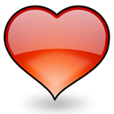 Heart, bookmark, love Black icon