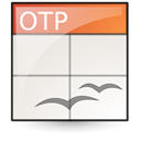 Opendocument presentation, template Linen icon