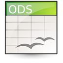 opendocument spreadsheet Linen icon