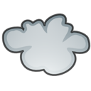 weather, Fog Black icon