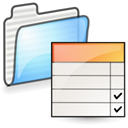Folder, properties Black icon