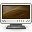 monitor, Display, screen Black icon