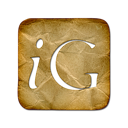 Igoogle, square, Logo Black icon