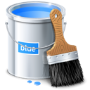 Color, Design, paint, Blue, Bucket Black icon