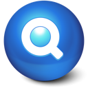 zoom, search, magnifying glass, Find, cute, Ball RoyalBlue icon