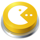 pacman, Games, button Goldenrod icon