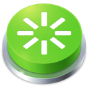 Reboot, button, perspective YellowGreen icon
