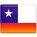 Chile, flag OrangeRed icon