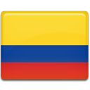 Colombia, flag Gold icon
