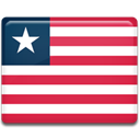 Liberia, flag Crimson icon